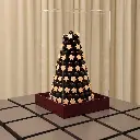 Polished Chocolate Cone Display.webp